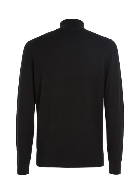 CK Wool turtleneck sweater with zip ck black - Men's Sweaters