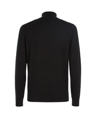 CALVIN KLEIN CK Wool turtleneck sweater with zip ck black - Men's Sweaters - 7