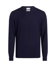 CALVIN KLEIN CK V-neck wool sweater, regular fit night sky - Men's Sweaters - 4