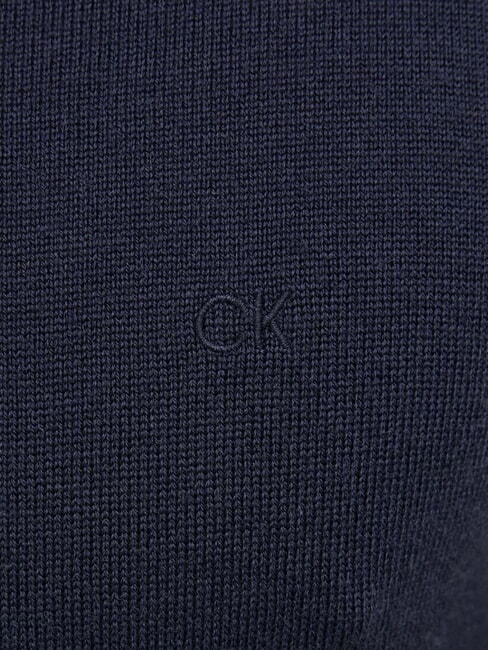 CK V-neck wool sweater, regular fit night sky - Men's Sweaters