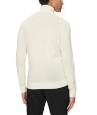 CALVIN KLEIN CK Slim-fit wool turtleneck sweater egret - Men's Sweaters - 2