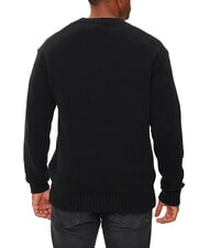 CALVIN KLEIN CK JEANS Crewneck sweater with teddy logo - Men's Sweaters