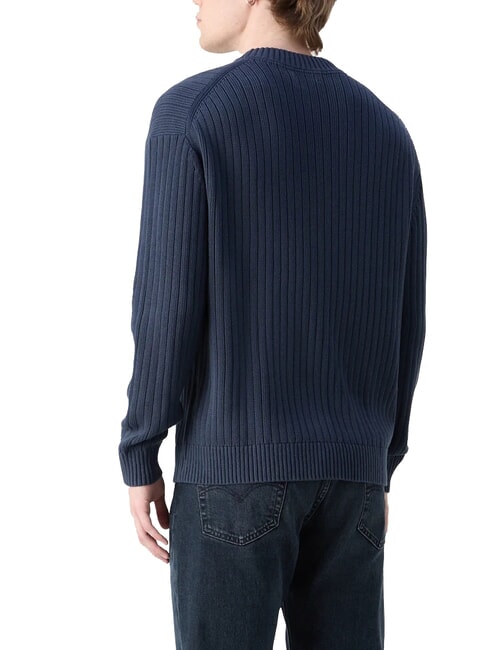 CK JEANS Regular fit crew neck sweater ink - Men's Sweaters
