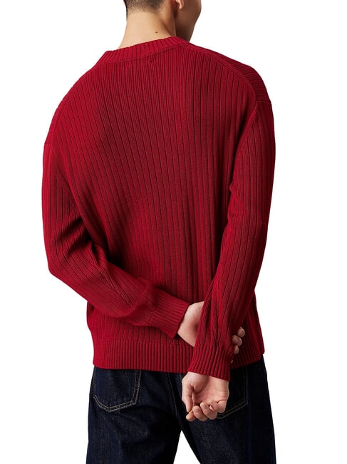 CK JEANS Regular fit crew neck sweater winery - Men's Sweaters