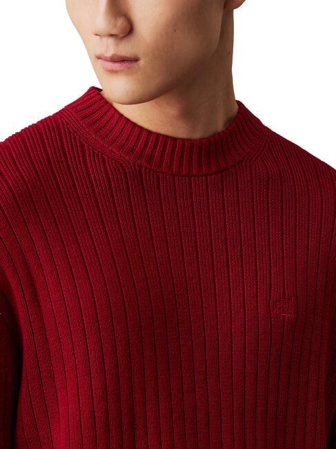 CK JEANS Regular fit crew neck sweater winery - Men's Sweaters