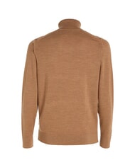 CALVIN KLEIN CK Slim-fit wool turtleneck sweater travertine heather - Men's Sweaters - 6