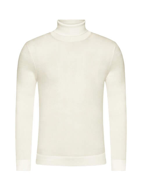 CK Slim-fit wool turtleneck sweater egret - Men's Sweaters