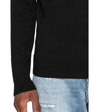 CALVIN KLEIN CK Slim-fit wool turtleneck sweater ck black - Men's Sweaters - 3