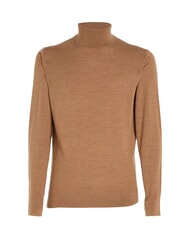CALVIN KLEIN CK Slim-fit wool turtleneck sweater travertine heather - Men's Sweaters - 5