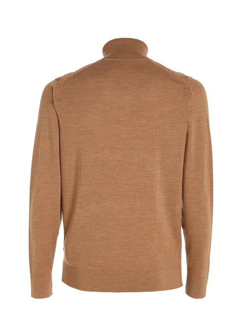 CK Slim-fit wool turtleneck sweater travertine heather - Men's Sweaters