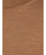 CALVIN KLEIN CK Slim-fit wool turtleneck sweater travertine heather - Men's Sweaters - 7