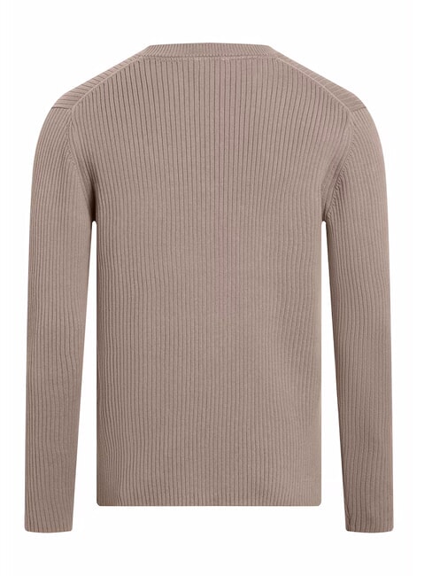 CK JEANS Slim fit ribbed crew neck sweater falcon - Men's Sweaters