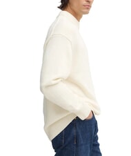 CALVIN KLEIN CK JEANS Oversized crew neck sweater ivory - Men's Sweaters - 3