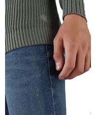 CALVIN KLEIN CK JEANS Ribbed crew neck sweater endless grey - Men's Sweaters - 3