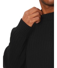 CALVIN KLEIN CK JEANS Regular fit crew neck sweater ck black - Men's Sweaters - 3