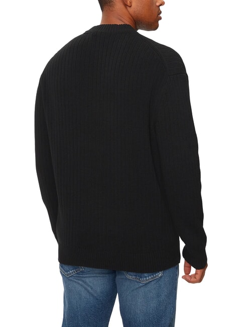 CK JEANS Regular fit crew neck sweater ck black - Men's Sweaters