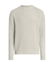 CALVIN KLEIN CK JEANS Ribbed crew neck sweater ivory - Men's Sweaters - 5