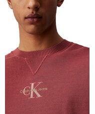 CALVIN KLEIN CK JEANS Cotton sweater with logo apple butter - Men's Sweaters - 3