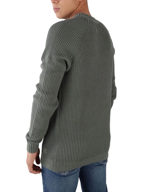 CK JEANS Ribbed crew neck sweater endless grey - Men's Sweaters