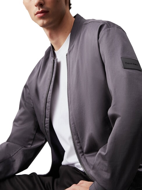 CK Stretch satin bomber jacket Iron Gate - Men's Jackets