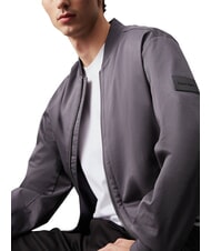 CALVIN KLEIN CK Stretch satin bomber jacket Iron Gate - Men's Jackets - 3