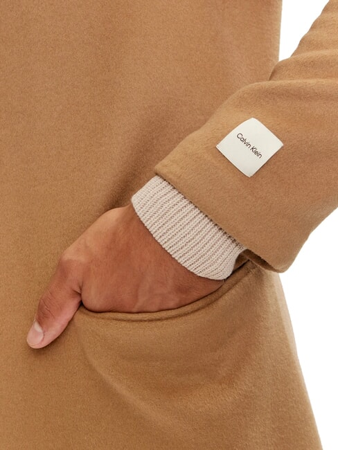 CK Wool blend coat natural khaki - Men's Jackets