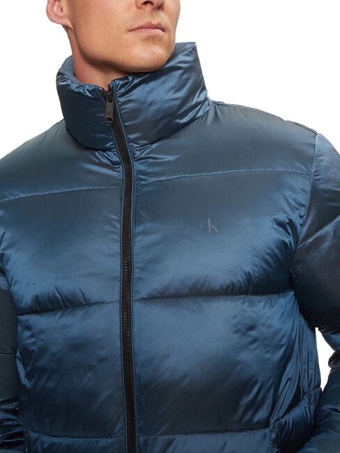 CK JEANS Shiny padded jacket China blue / CK black - Men's down jackets