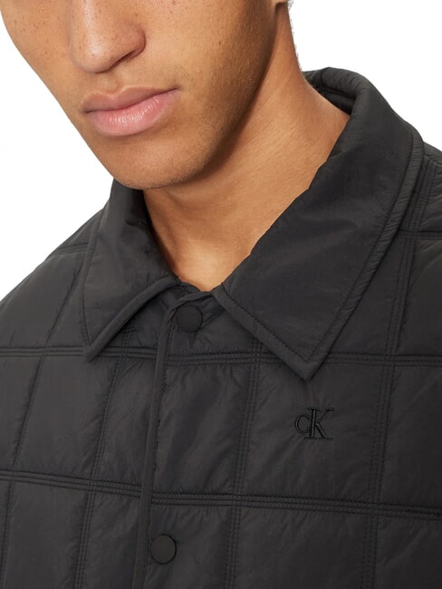 CK JEANS Medium weight quilted collar jacket ck black - Men's Jackets