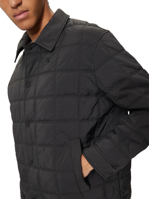 CK JEANS Medium weight quilted collar jacket ck black - Men's Jackets