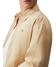 CALVIN KLEIN CK JEANS Relaxed fit jacket with zip pale khaki - Men's Jackets - 3