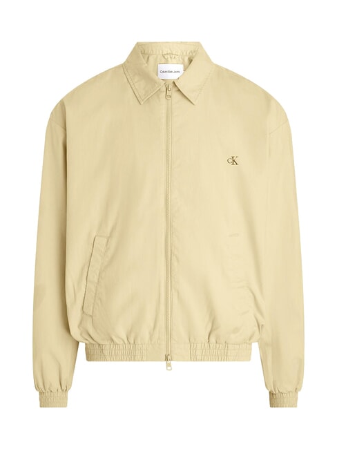 CK JEANS Relaxed fit jacket with zip pale khaki - Men's Jackets