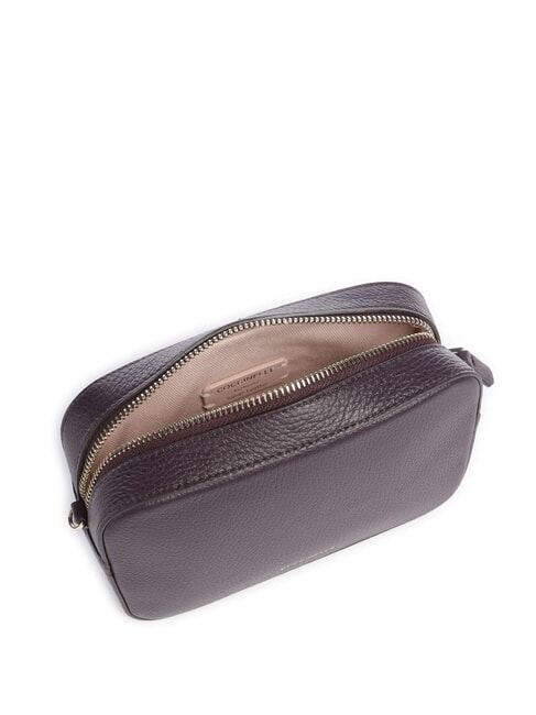 TEBE Shoulder bag in textured leather plums - Women’s Bags