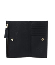 COCCINELLE TASSEL Hammered leather wallet Black - Women’s Wallets - 3