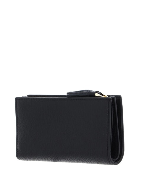 TASSEL Hammered leather wallet Black - Women’s Wallets