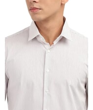 CALVIN KLEIN CK Slim fit striped long-sleeved shirt Syrah - Men's Shirts - 4