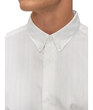 CALVIN KLEIN CK Slim fit striped long-sleeved shirt bright white - Men's Shirts - 3