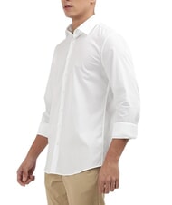 CALVIN KLEIN CK Slim fit cotton poplin shirt bright white - Men's Shirts - 3