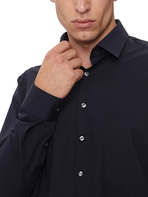 CK Slim fit cotton poplin shirt night sky - Men's Shirts