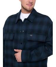 CALVIN KLEIN CK JEANS Oversized checked long-sleeved shirt black / ink check - Men's Shirts - 3
