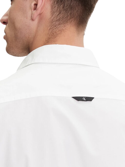CK JEANS Slim fit stretch long-sleeved shirt bright white - Men's Shirts