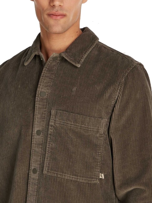 CK JEANS Relaxed fit corduroy long-sleeved shirt tarmac - Men's Shirts