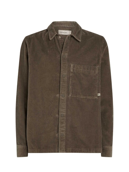CK JEANS Relaxed fit corduroy long-sleeved shirt tarmac - Men's Shirts