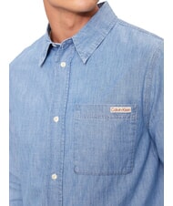 CALVIN KLEIN CK JEANS Long-sleeved denim shirt denim - Men's Shirts - 3