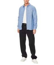 CALVIN KLEIN CK JEANS Long-sleeved denim shirt denim - Men's Shirts - 5