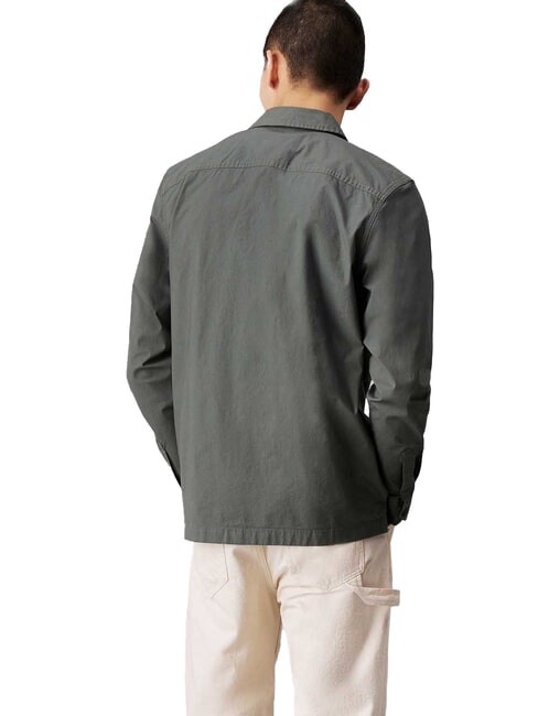 CK JEANS Relaxed fit long-sleeved cargo shirt endless grey - Men's Shirts