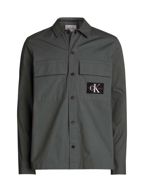 CK JEANS Relaxed fit long-sleeved cargo shirt endless grey - Men's Shirts