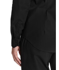 CALVIN KLEIN CK JEANS Slim fit stretch long-sleeved shirt ck black - Men's Shirts - 4