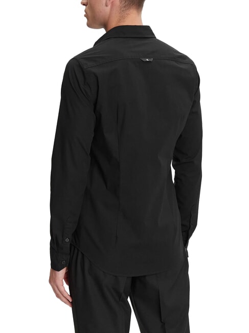 CK JEANS Slim fit stretch long-sleeved shirt ck black - Men's Shirts