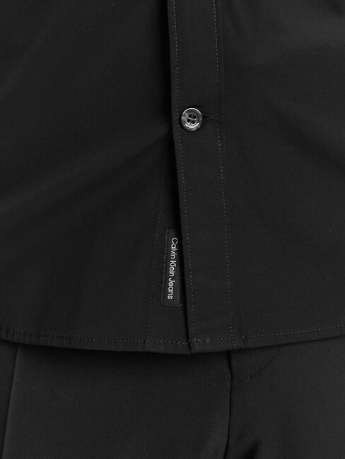 CK JEANS Slim fit stretch long-sleeved shirt ck black - Men's Shirts