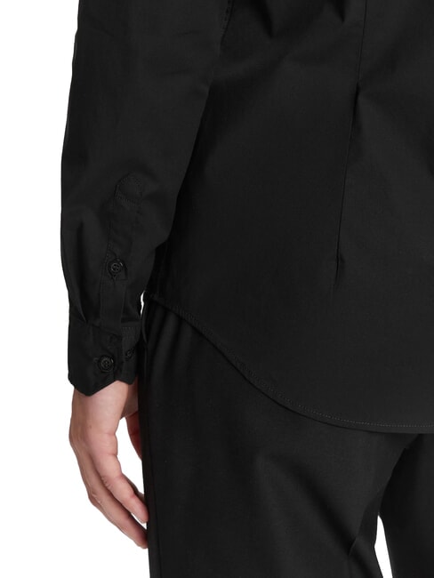 CK JEANS Slim fit stretch long-sleeved shirt ck black - Men's Shirts